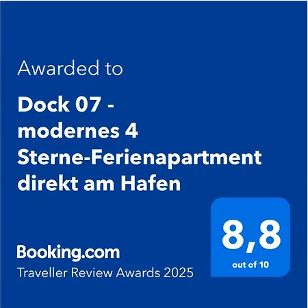 Dock 07 - Modernes 4 Sterne-ferienapartment Direkt Am Hafen *